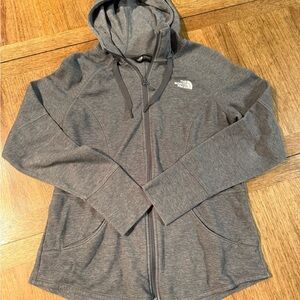 The North Face Women’s size Large Gray Hooded full zip lightweight jacket